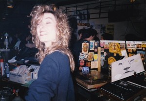 Pepa, en la cabina de el Tri-Tri